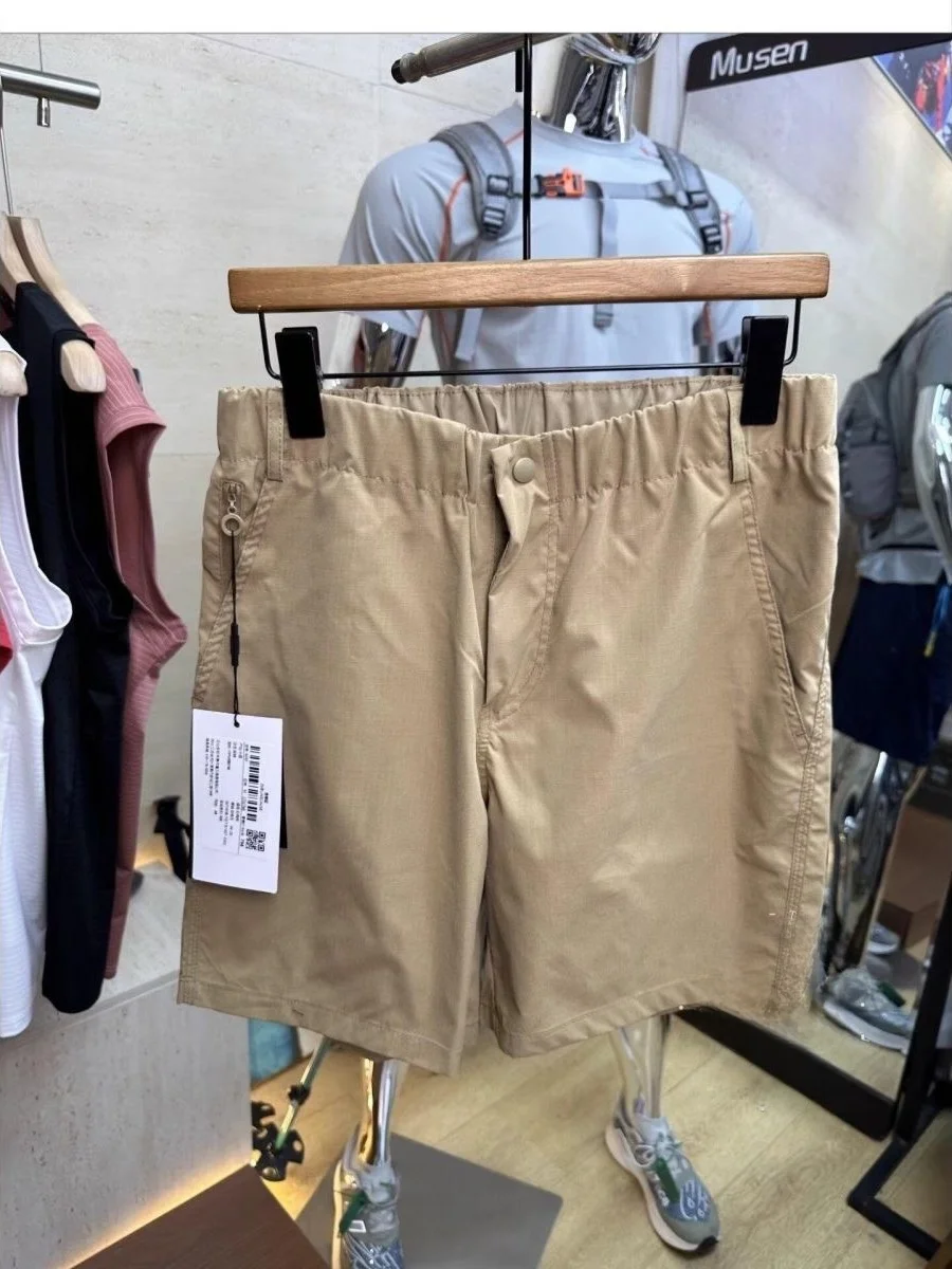 Men's Casual Breathable Quick-Drying Water-Resistant Fashionable Shorts  Label Series Summer Polyester Fiber Shorts