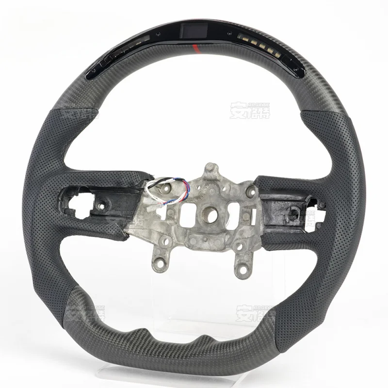 For Jeep Wrangler (New Model) Matte Carbon Fiber LED Smart Steering Wheel (Matte Finish, Custom Modification)