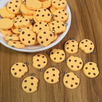 10pcs Broken Cookies Biscuits Resin Charms Cute Cartoon Snacks Food Earring Necklace Pendant DIY Funny Jewelry Make