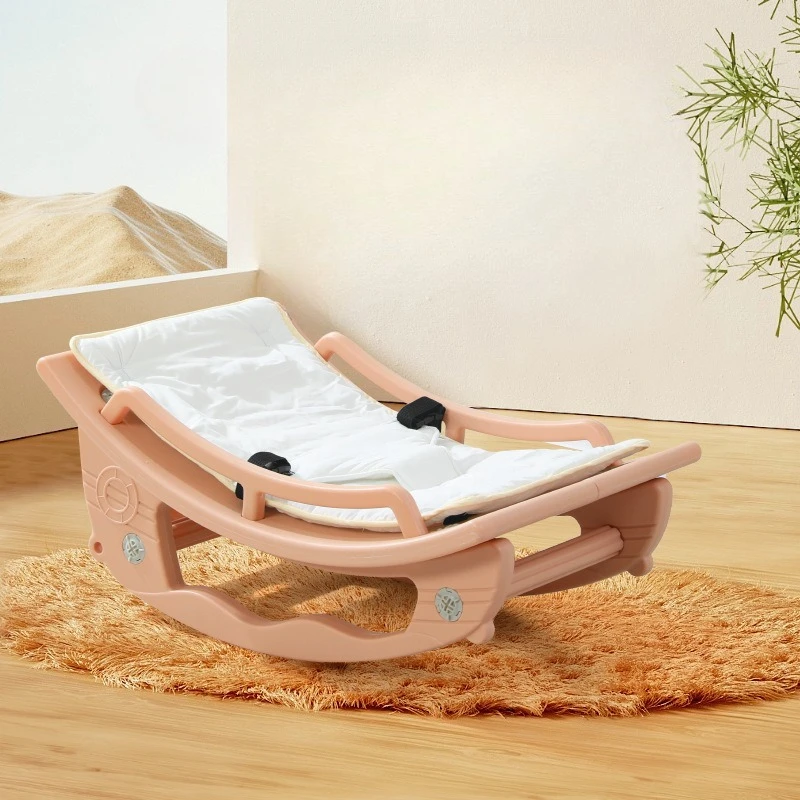 Widen Enlarge Baby Rocking Chair/ Baby Sleeping Lounge Chair/Newborn Rocking Bed with Baby, Non-electric Cradle, Soothing Chair