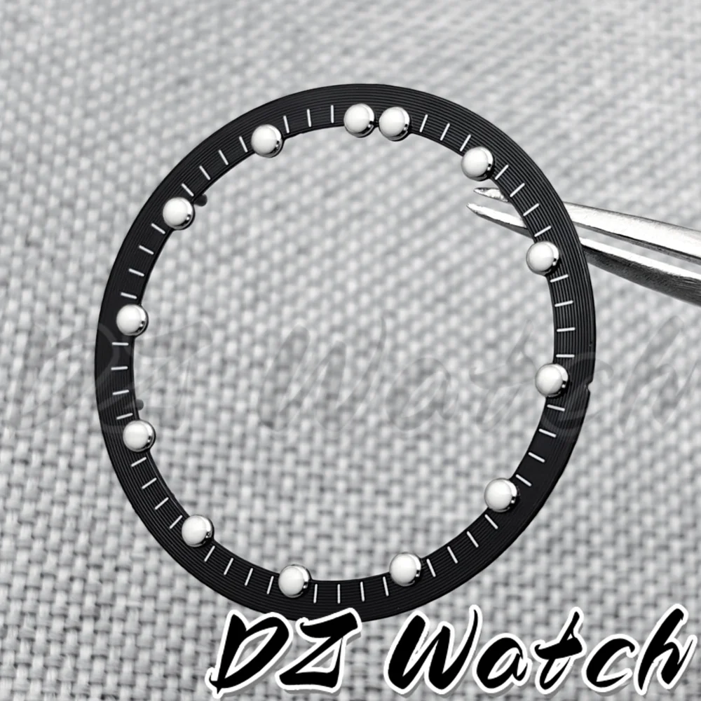 DZ 29mm*24.5mm Watch Dial Circle Plate for NH70 NH72 Skeleton Movement Hollow Dial RIng C3 Luminous Watch Accessories