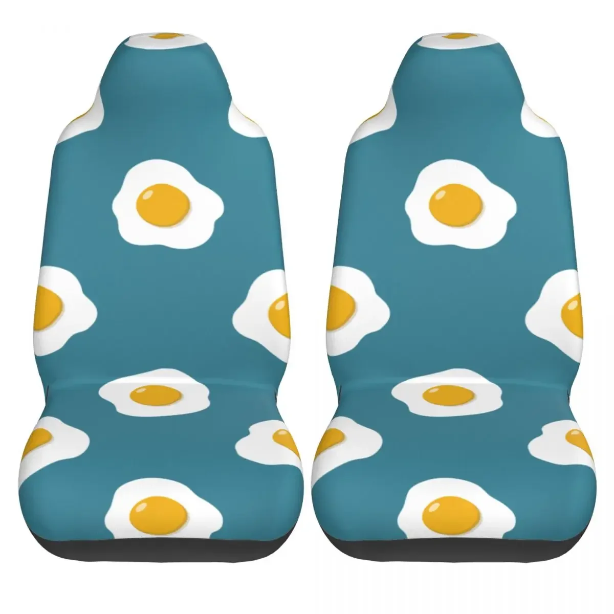 Fried Eggs Pattern Universal Car Seat Cover Waterproof For SUV Cartoon Car Seats Covers Polyester Hunting