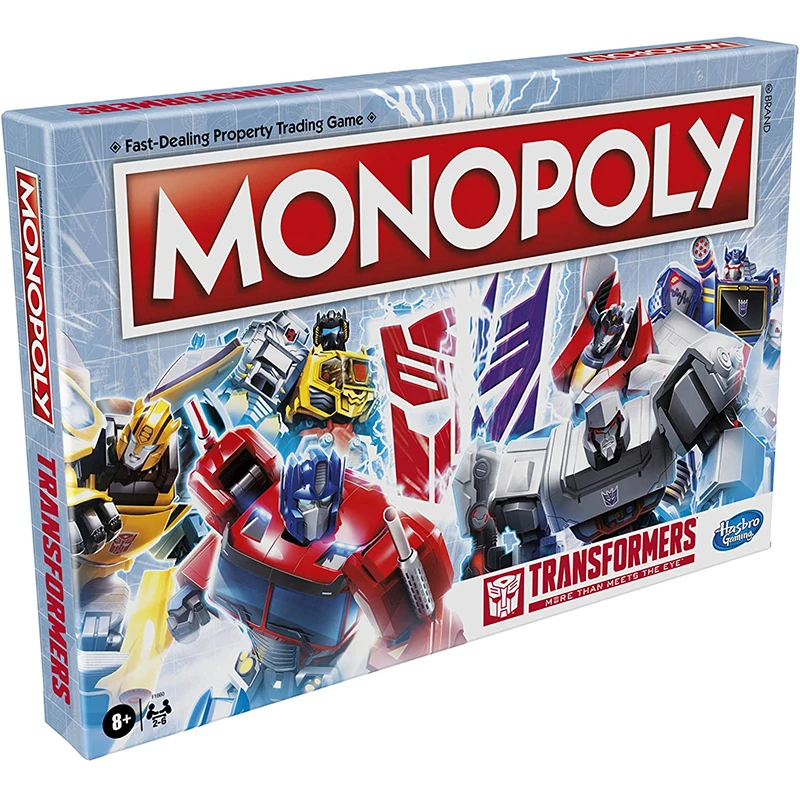 Original Hasbro Gaming Monopoly Transformers Board Games for Kids Family Games for Party Educational Table Game Kids Toy Gifts