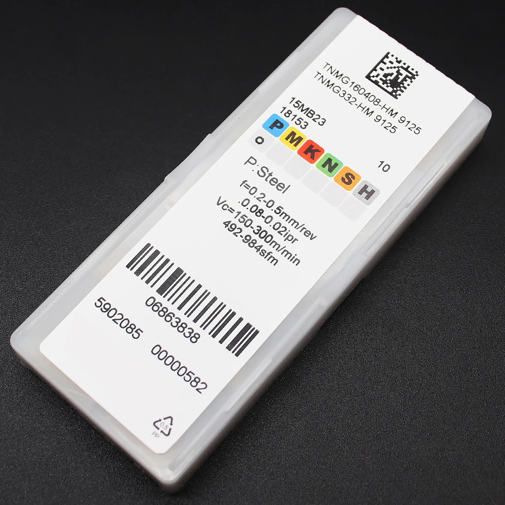 TNMG160408 HM 9125ภายนอกเครื่องมือคาร์ไบด์ CNC สำหรับเหล็กสำหรับ WTJNR/ MTJNR/ MTFNR/ MTGNR เครื่องมือ