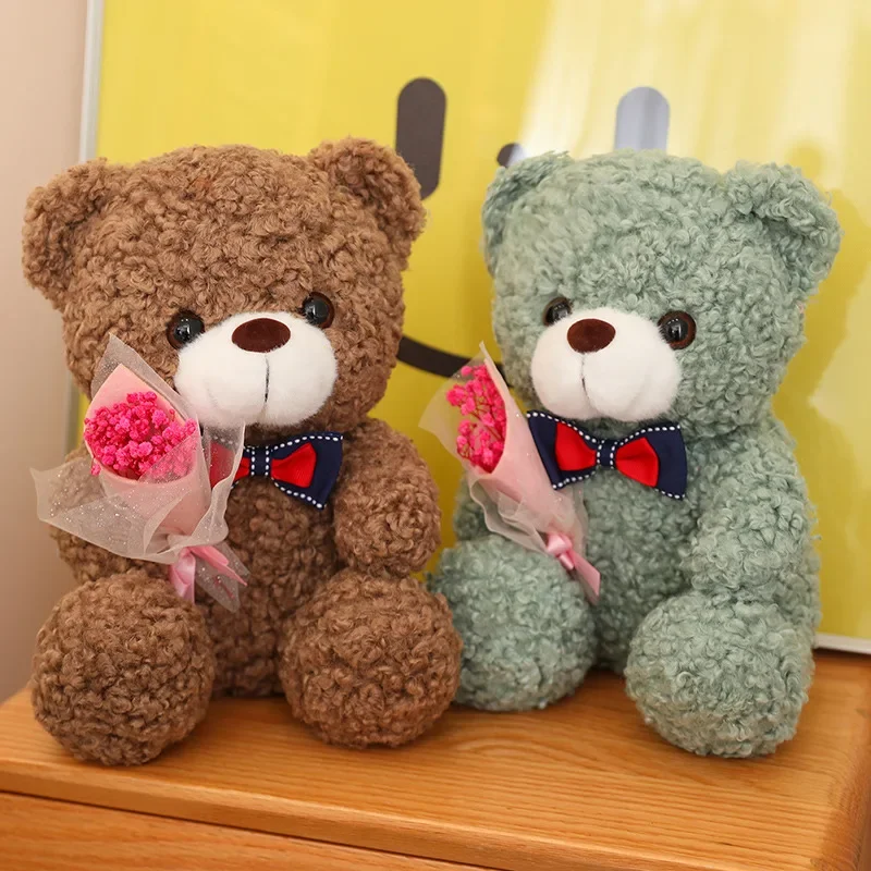 25cm Rose Hug Bear Teddy Bear Confession Gift with Hand Gift Plush Toy