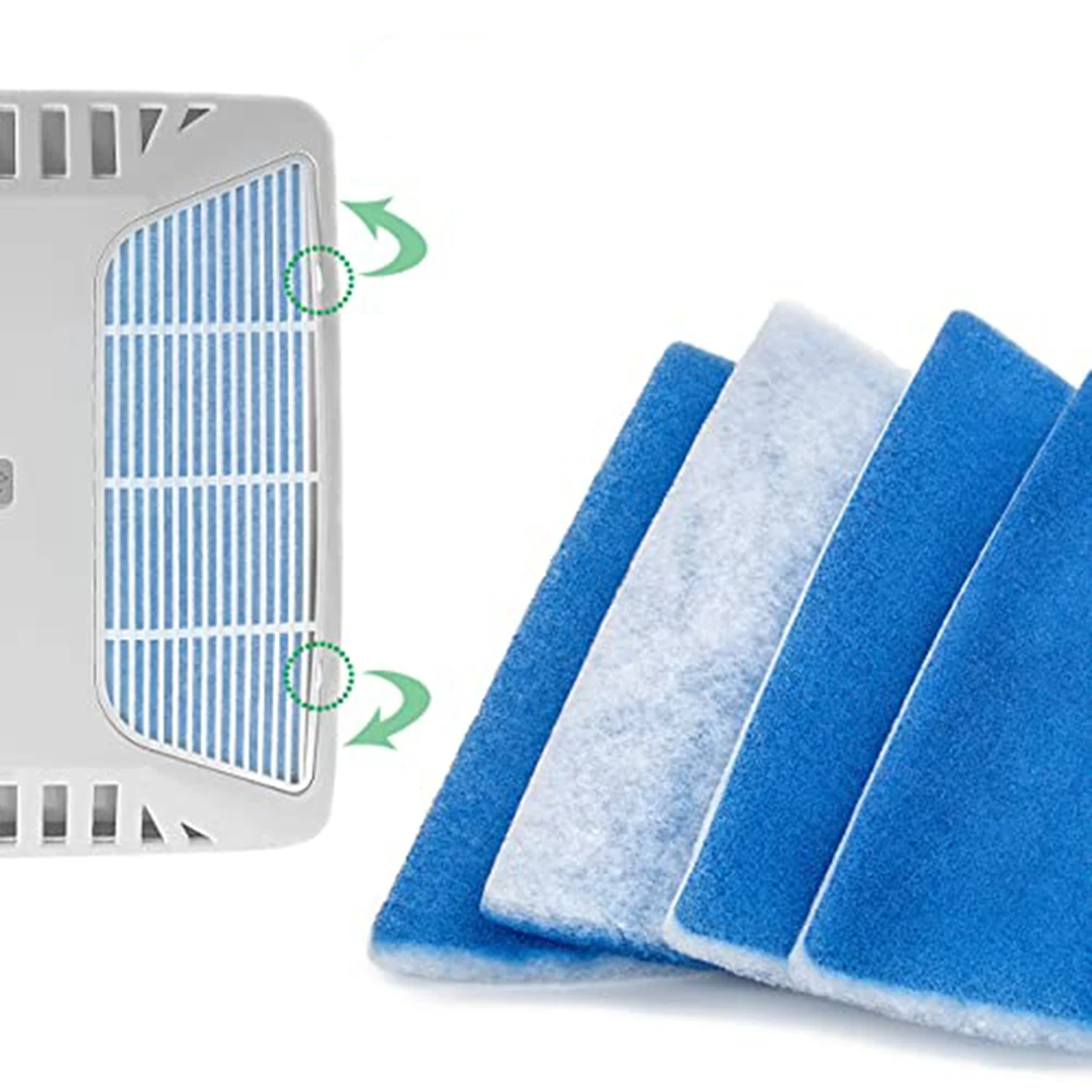 Filter AC RV 4 Buah untuk Coleman 6X16 MERV 6 Dirancang untuk Menangkap Debu, Rambut, dan Asap untuk Udara RV yang Lebih Sehat