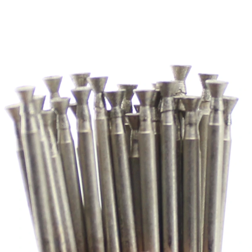 30 Pcs Bur Diamond Grinding Head 3mm 1/8
