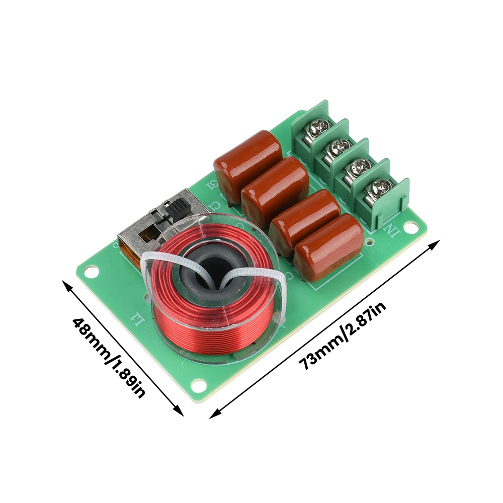周波数分割ボード 純粋なツイータークロスオーバー 1dB 3dB 5dB ホームシアタースピーカーおよびカーオーディオ用に3段階調整可能