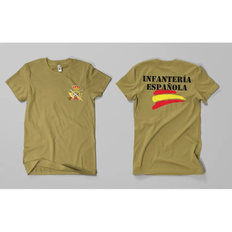 Camiseta INFANTERIA ESPAÑOLA | Spanish Infantry T-Shirt 100% Cotton O-Neck Short Sleeve Casual Mens Tshirt Size S-3XL