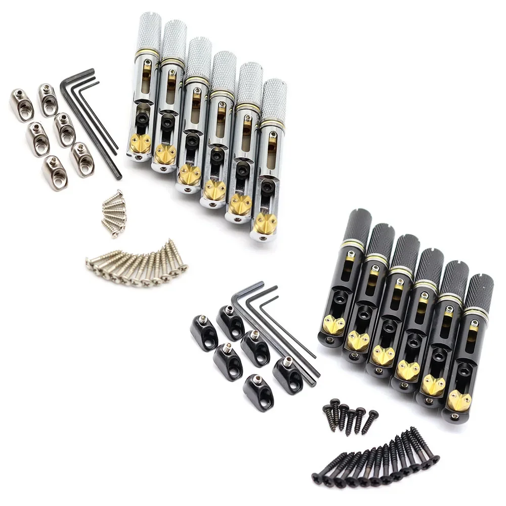 

1set 6 Strings Single Headless Guitar Bridge Saddle Single Bridge for Headless Guitar Accessories