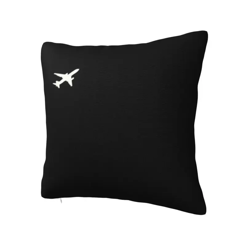 Awesome Little Airplane Cushion Covers Velvet Flight Pilot Aviation Aviator Throw Pillow Case Car Square Pillowcase Home Decor