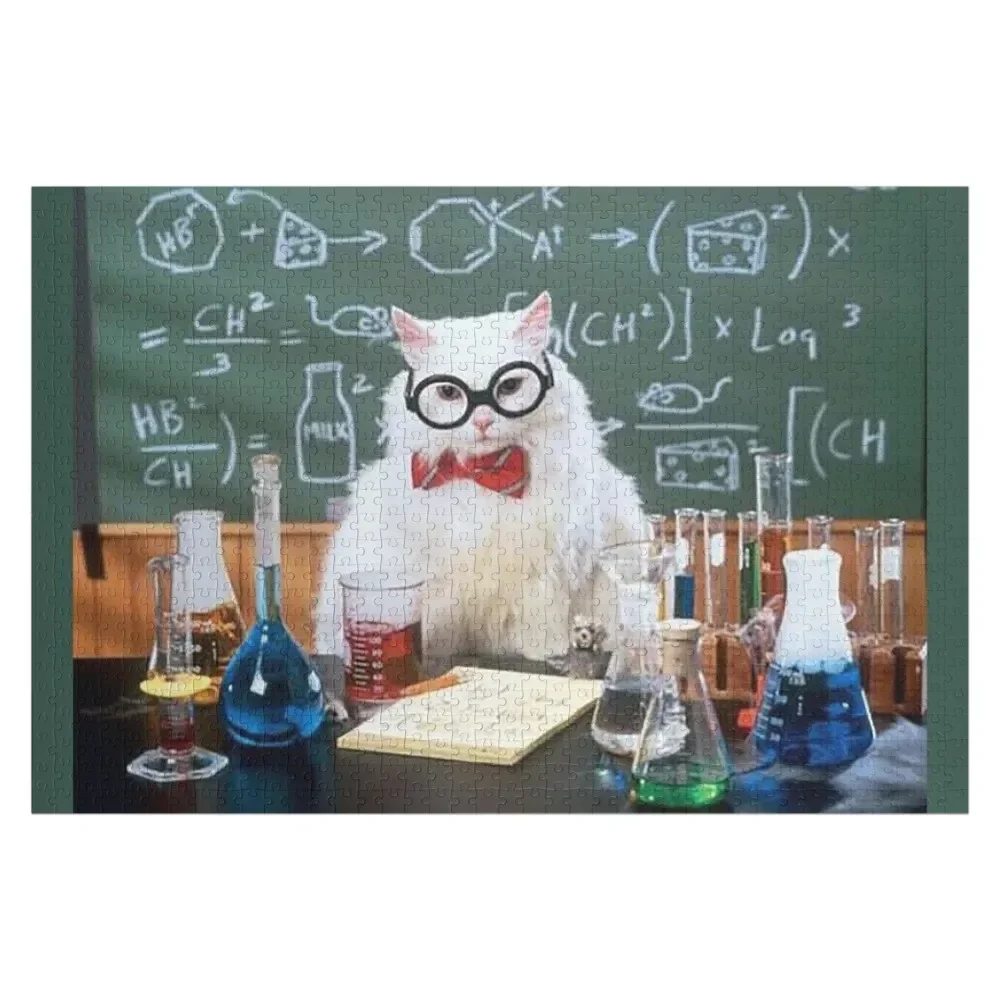 

Chemistry Cat Jigsaw Puzzle Personalized Customized Toys For Kids Puzzle