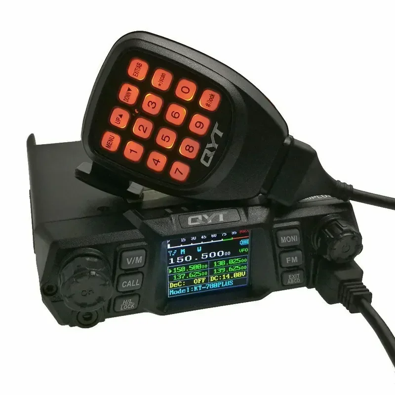 for QYT KT-780 Plus High Power 100W VHF 136-174mhz or 75W UHF 400-480MHz Car Radio/Mobile Transceiver KT780 Long Range