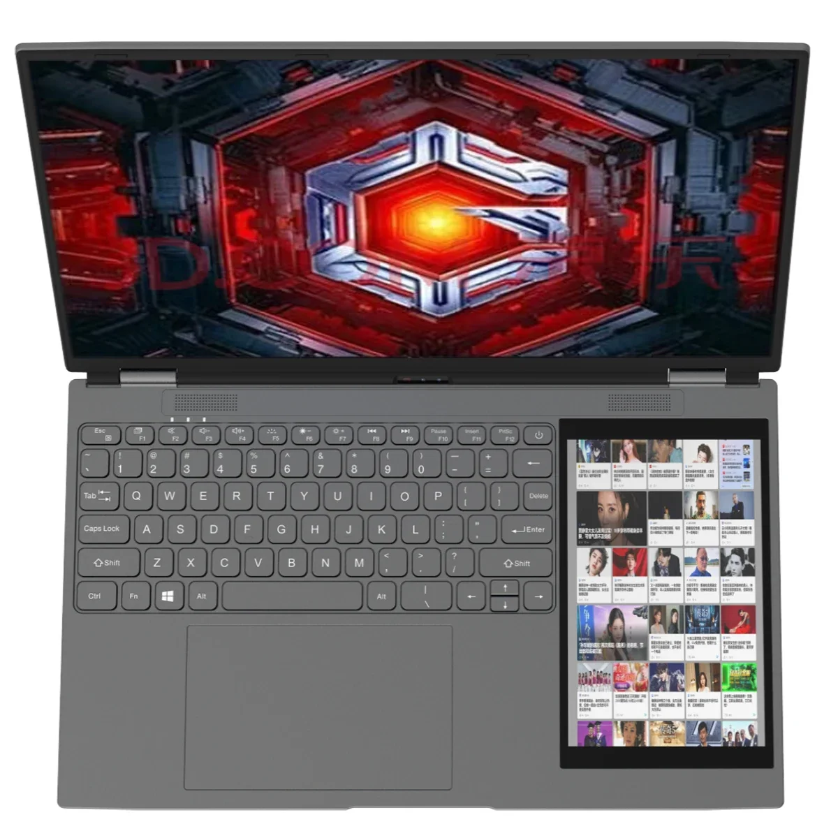 2025 AKPAD 15.6"+7" Computer portatile a doppio schermo, Intel N95 32GB/16GB DDR4 RAM, tastiera retroilluminata RGB 7" Touch Screen Notebook PC
