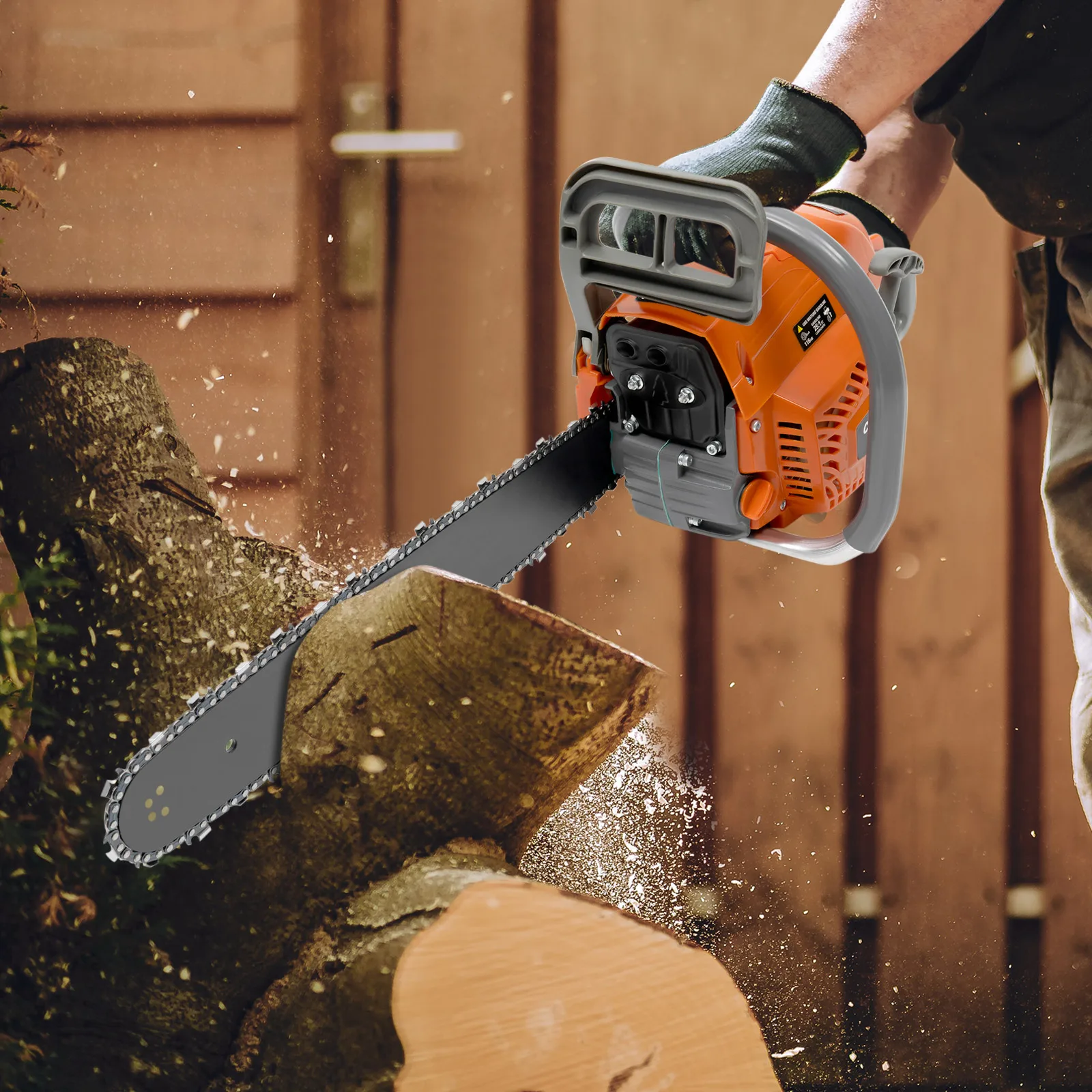 

20 Inch Chainsaw 58CC Power Chain Saws Gas Powered 2 Stroke Handed Petrol Gasoline Chain Saw for Cutting Wood Garden Farm