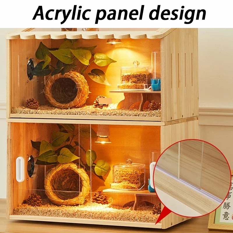 Rutin Chicken Breeding Cage Wooden Acrylic Reptile Terrariums Indoor Growbox Complete Set Incubator Deco Chick Breeding Box