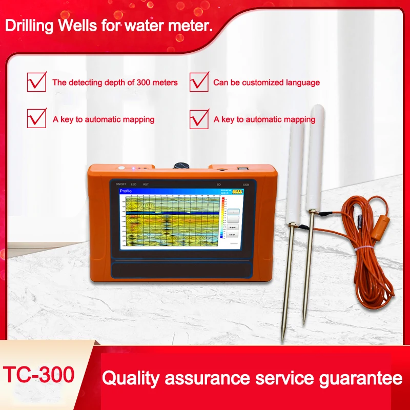 TC-300 Underground Freshwater Detector And Water Detectors Automatic Map-Forming Instrument For Digging Wells Hydropower Project