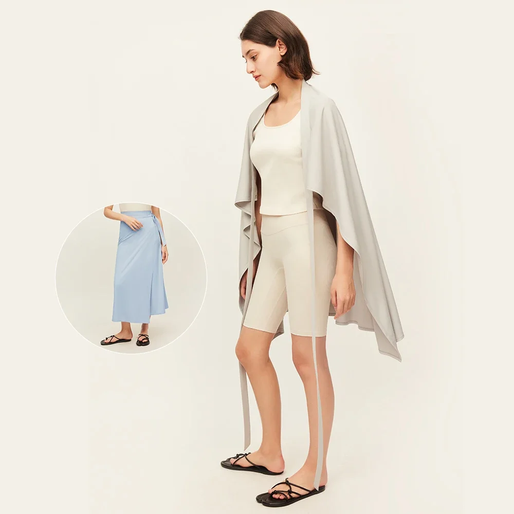 OhSunny Swimwear Bikini Cover Up Sun Protection UPF50+ Breathable Beach Skirt Sarong Pareo Summer Beachwear One Piece Tie Skirts