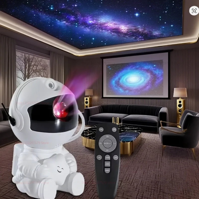 2025 جديد الإبداعية رائد الفضاء ستار ضوء عرض جو ملون ليلة مصباح هدية عيد ميلاد للأطفال الكبار ديكور غرفة نوم