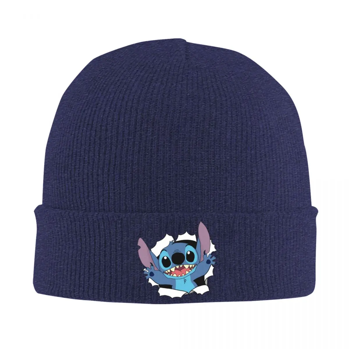 Disney Lilo & Stitch Film Skullies Beanies Caps Hello Thin Hat Autumn Spring Bonnet Hats Men Women's Street Ski Cap