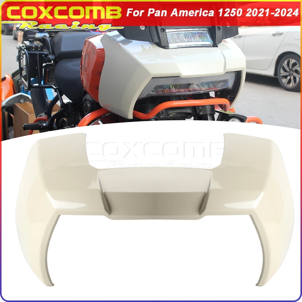 سبويلر حماية المصباح الأمامي للدراجة النارية لدراجة Harley Pan America 1250 Special RA1250S RA1250 CVO كشافات أمامية هدية القلنسة 2021-24 #1