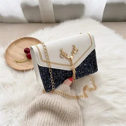 Trendy Bag Small Square Messenger Bag Women Shoulder Bags Ladies Female Handbag Phone Purse Pu Leather Crossbody Messenger Bag