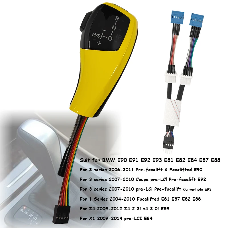 

Car LED Gear Shift Knob For BMW E46 E90 E39 E83 Lever Accessories Personalized DIY Modification Knob Accessories Automotive Part