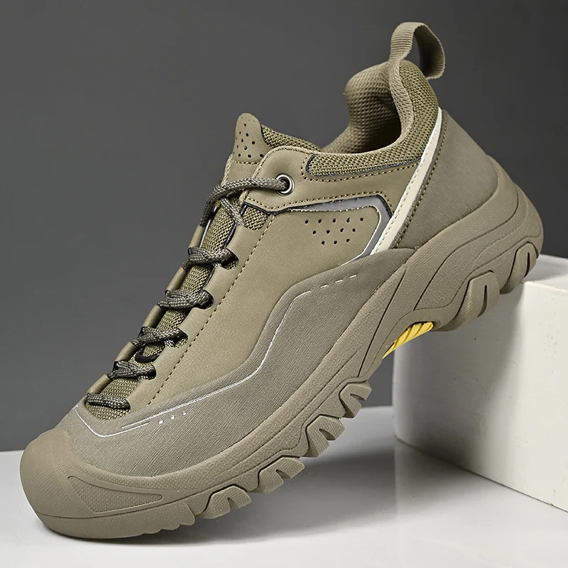 

Новинка 2024, мужские треккинговые кроссовки, удобная уличная обувь для скалолазания, большие размеры 38-46, прогулочные кроссовки, горная уличная походная обувь