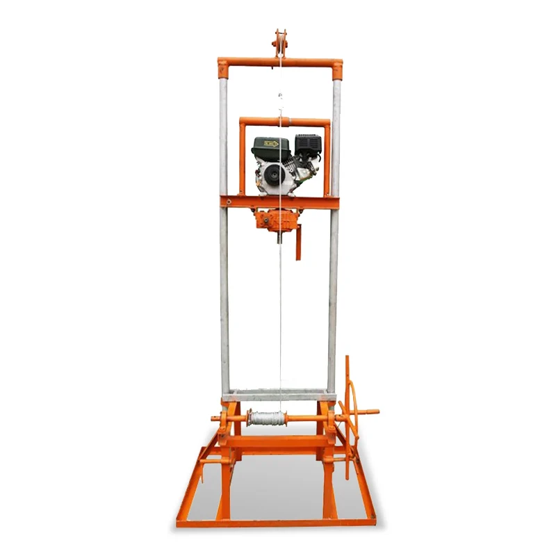 Customized Diesel Light Water Well Drilling Rig 80m Deep Hole Efficient Portable Manual Operation Construction