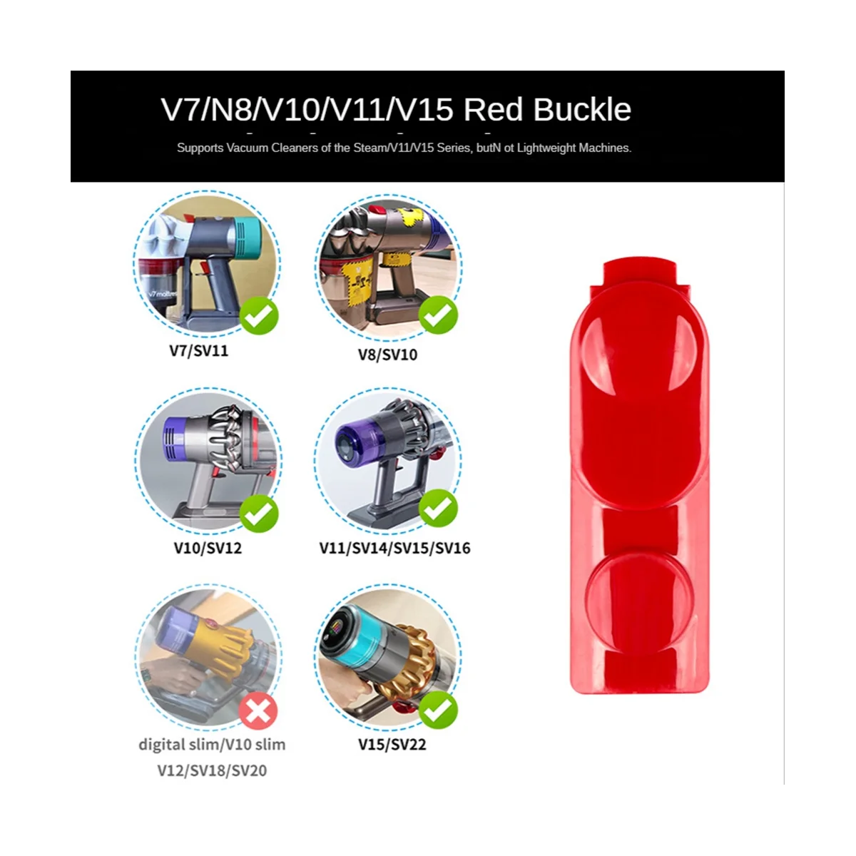 掃除機用スイッチボタン,スプリング2,ヘッドクリップ,ラッチタブ,v7,v8,v10,v11,v15用パーツ