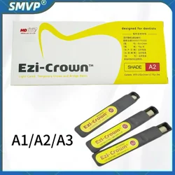 Dental Light Cured Temporary Crown and Bridge Resin Curing Material A1 A2 A3 Color Ezi Crown Designed For Dentists