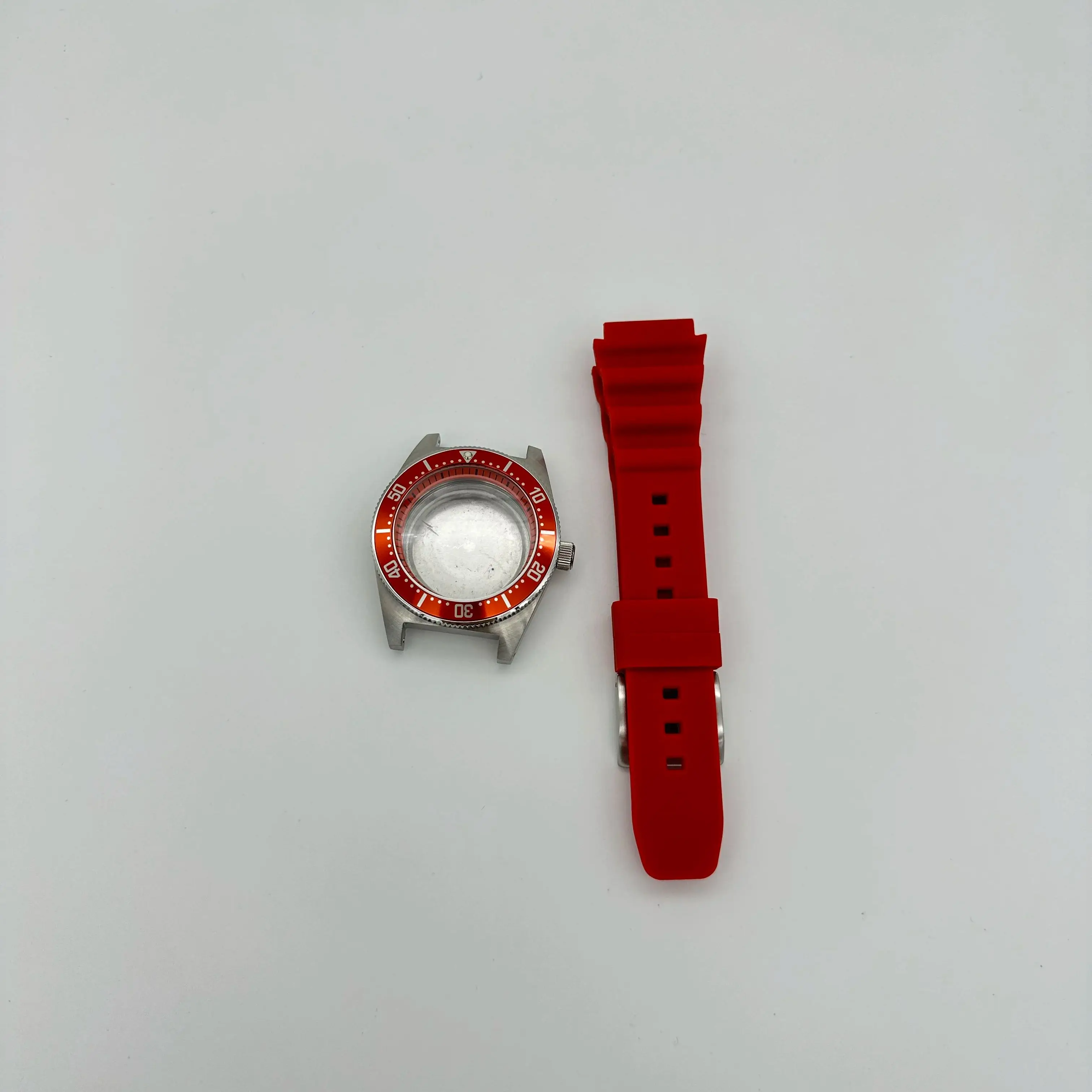 40mm改造機械式時計ケースシリコンバンドセット（NH35/NH36/NH38ムーブメント対応）