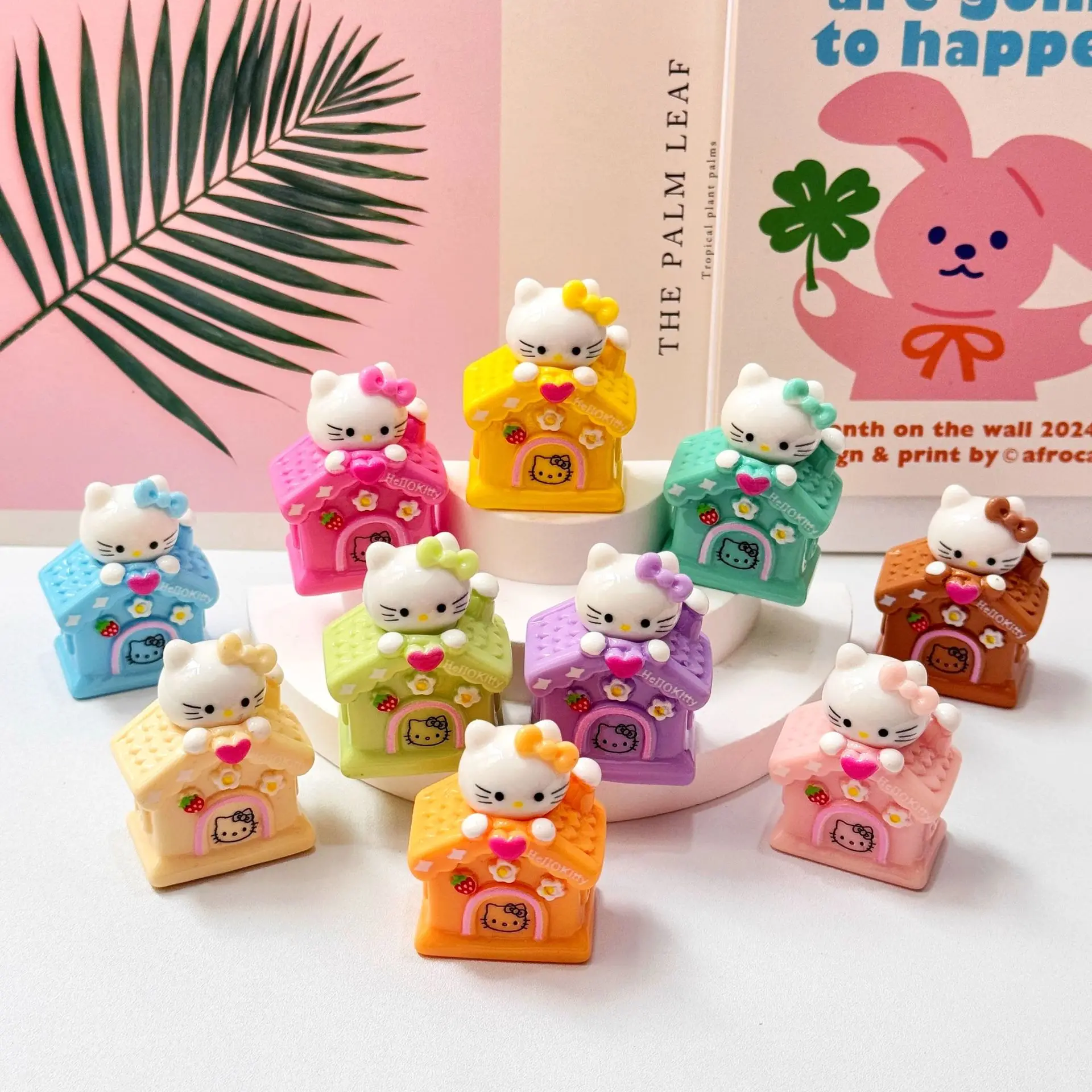 헬로 키티 장식품 DIY 인형 탁상 장식품 레진 액세서리