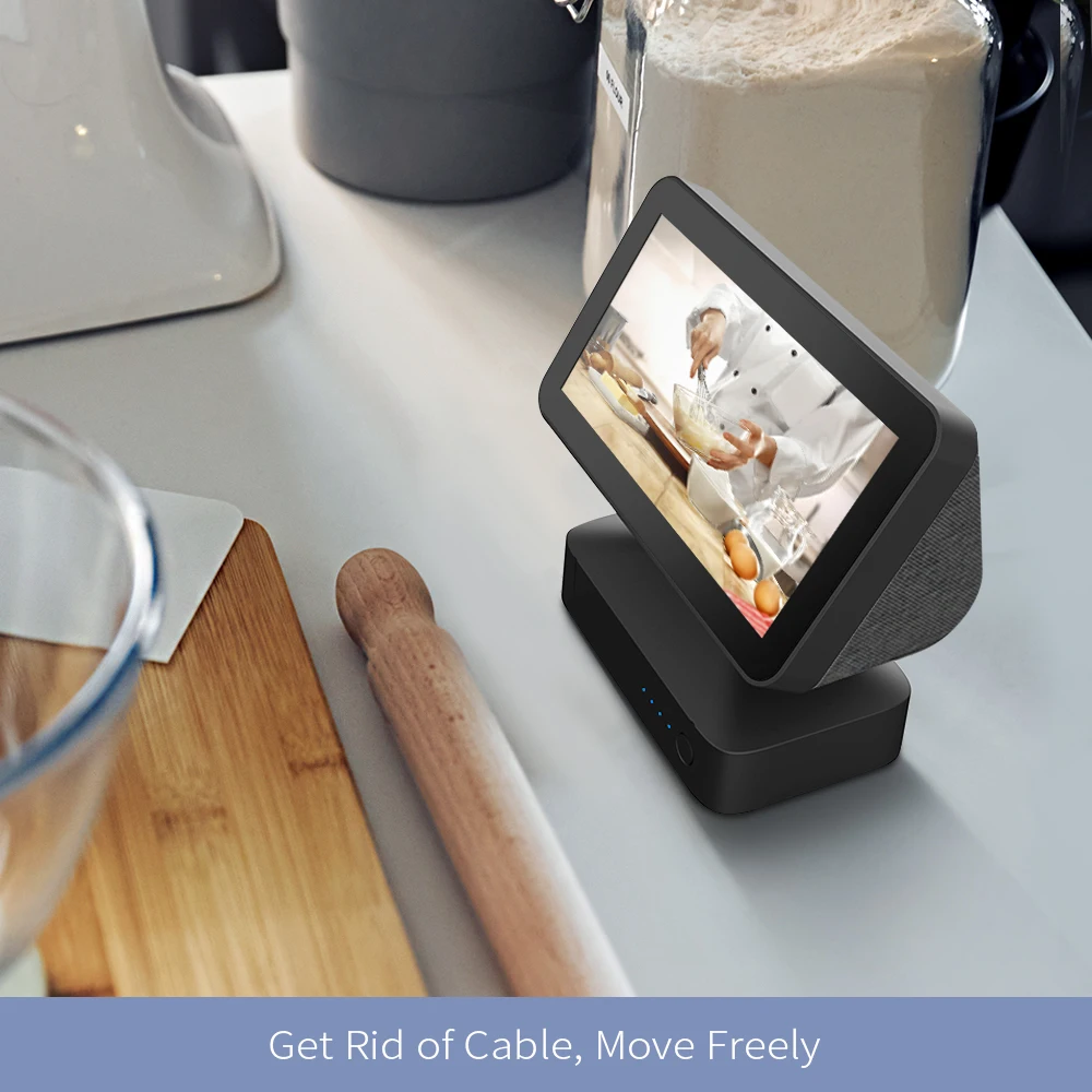 GGMM حامل الطاولة لعرض الصدى 5 1st & 2nd الجيل حامل مغناطيسي قابل للتعديل زاوية الميل المضادة للانزلاق قاعدة الملحقات AmazonAlexa