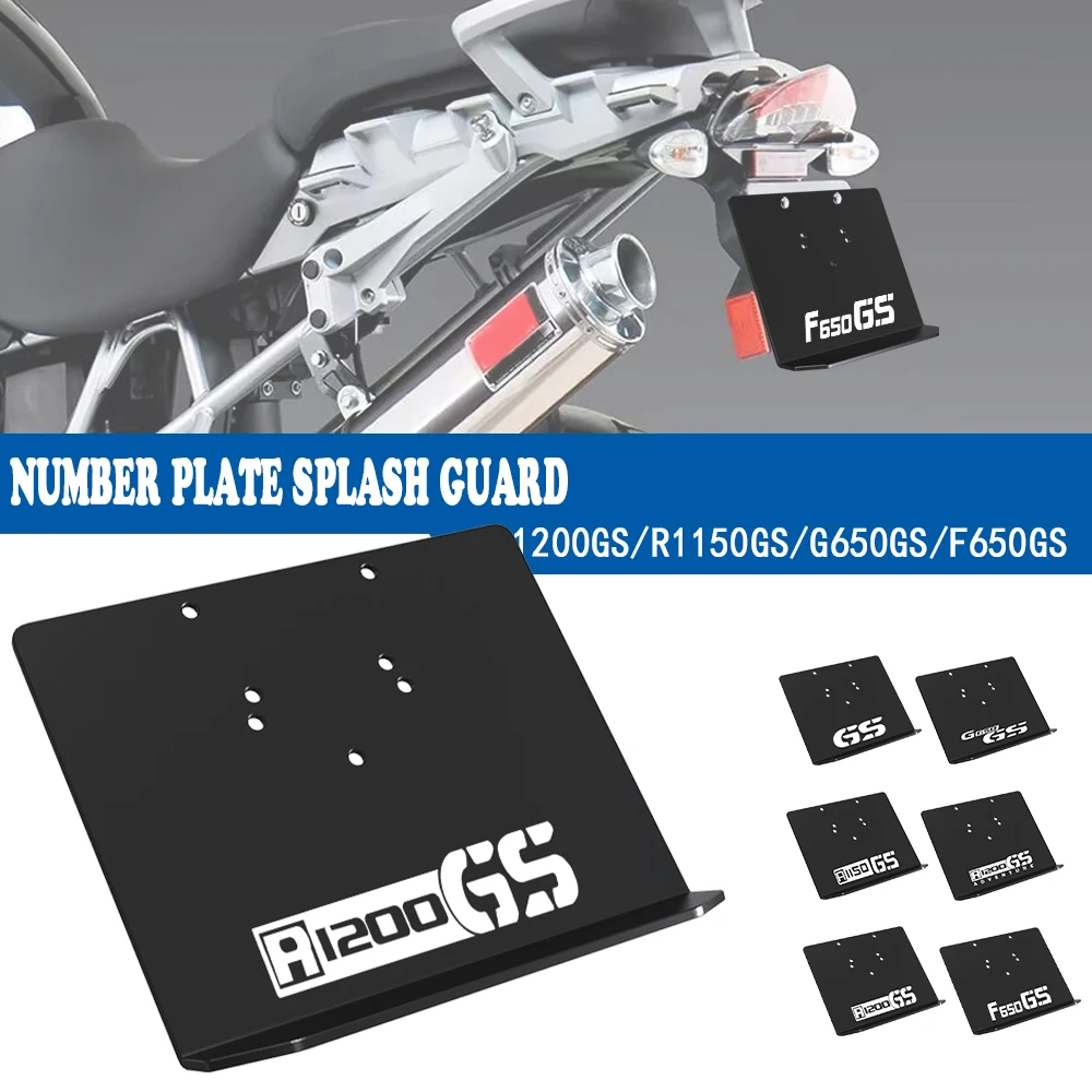 GSA1200 GS1200 Fender License Plate Rear Splash Guard Number Holder For BMW R1200 R1150 GSA R1200GS R1150GS F650GS Single G650GS