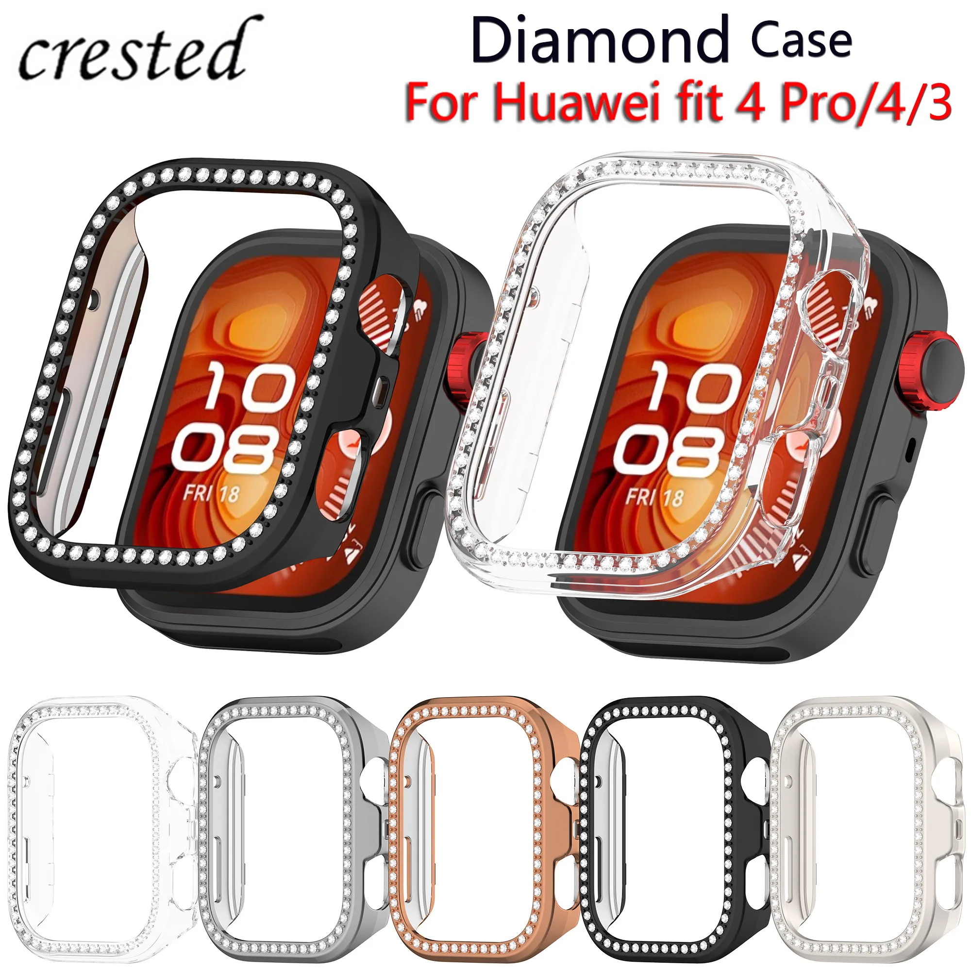 �y�Z�[�����zHuawei Watch Fit 4 Pro�p�_�C�������h�P�[�X�A�A�N�Z�T���[�A�I�[�����E���h����PC�ی�o���p�[�t���[���AHuawei Watch Fit 4/3�p�J�o�[