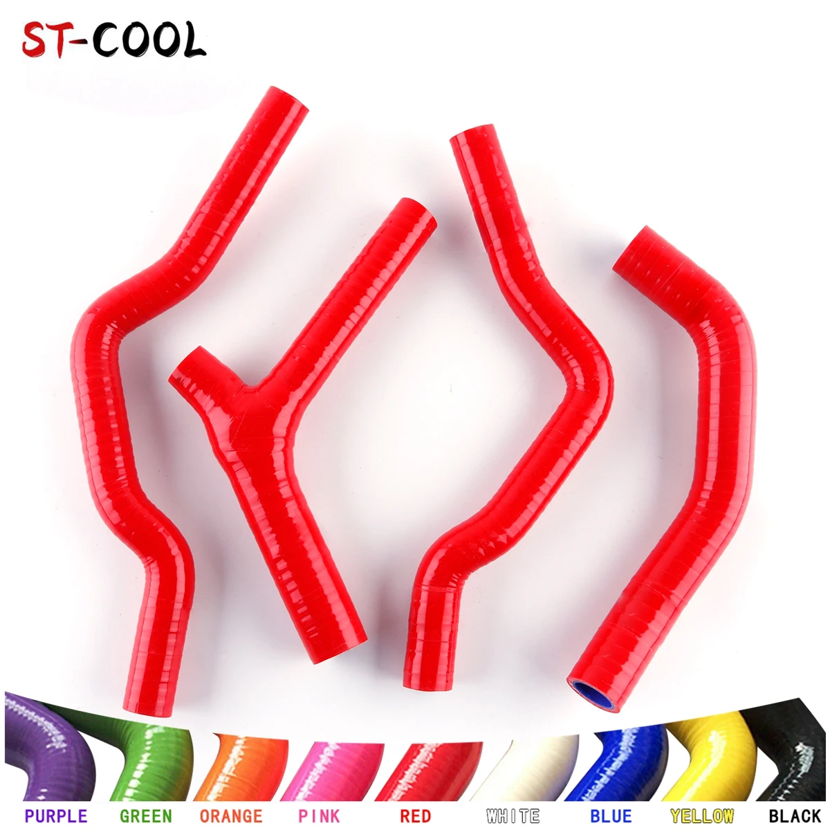 

For Honda CR500 CR 500 R 1985 1986 1987 1988 CR500R CR500CR Radiator Hoses Silicone Tubes Kit Piping 4Pcs 11 Colors