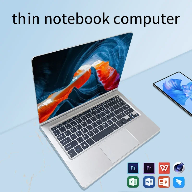 Tablet portatile Intel con touchscreen 2 in 1 da 11,6 pollici Windows 11 Pro 8 GB DDR4 RAM 128 GB/256 GB/512 GB SSD Computer portatile da studio