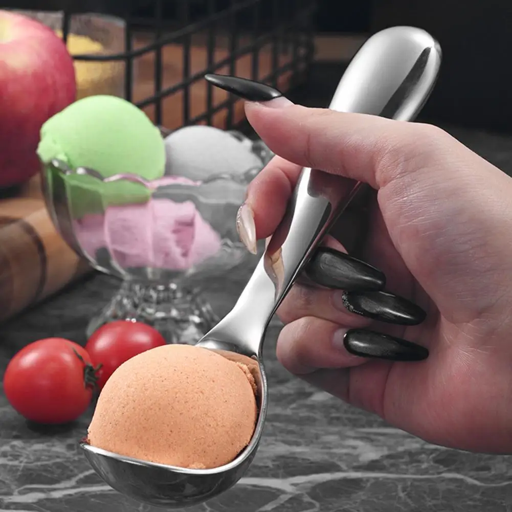 

Stainless Steel Ice Cream Scoop,Icecream Spoon for Fruit Desserts with Comfort Grip Handle,Perfect for Gelatos,Frozen Yogurt