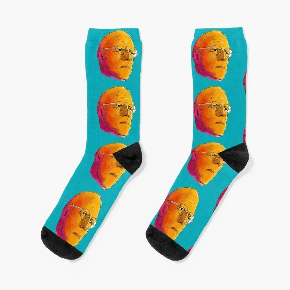 Michel Foucault painting Socks new year halloween Sports winter thermal Ladies Socks Men's