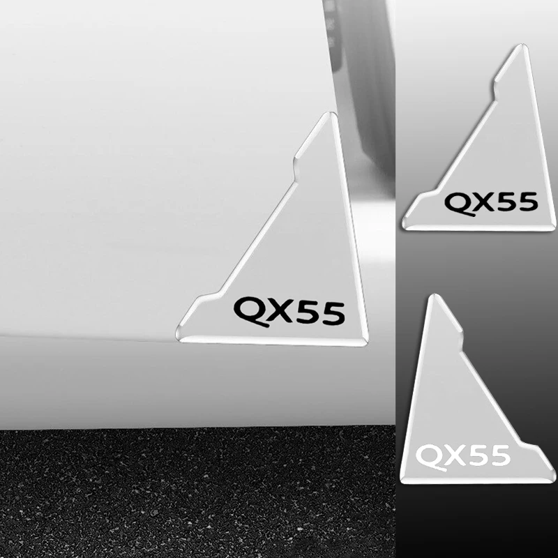 Наклейки на дверные углы автомобиля, защита от царапин, наклейки для Infiniti QX55 2022 2023 2024 QX50 QX60 QX55 Q60 QX80 Access