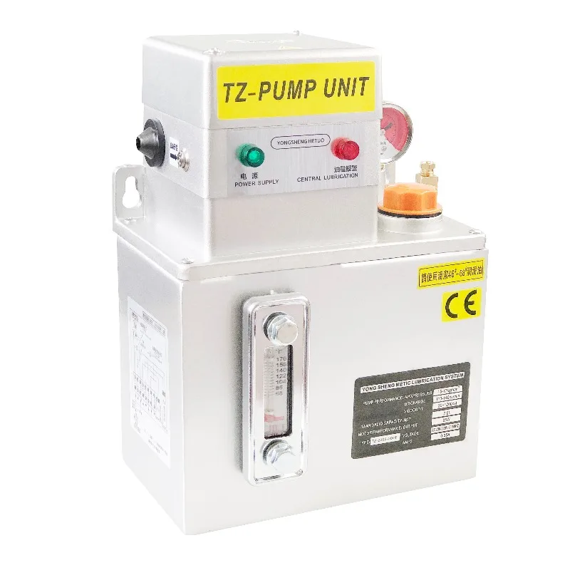 Metal fuel tank electric PLC lubrication pump / machine tool oiling machine / durable lubrication oil machine with iron casing