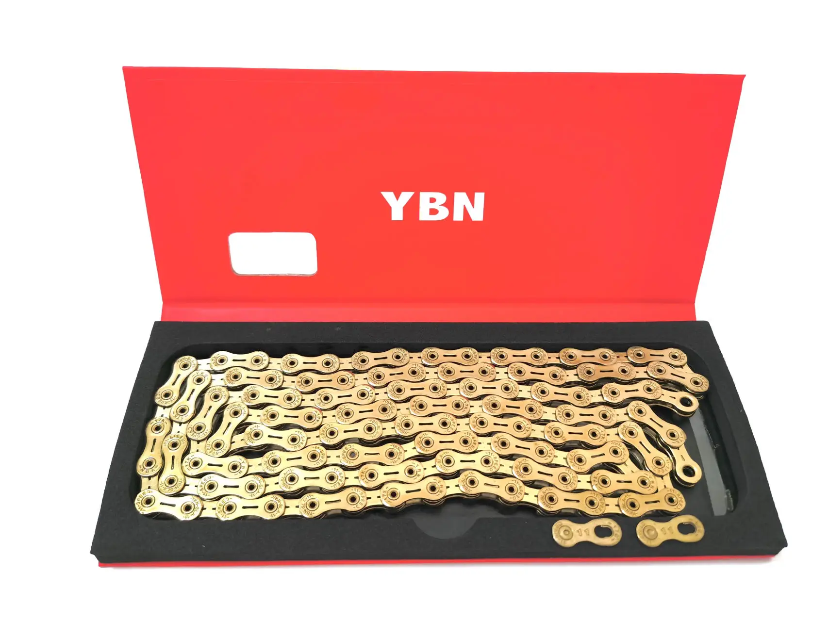 YBN Bike Chain 11 speed SLA Full hollow oil slick Titanium coating MTB road bike chain for Shimano/ SRAM