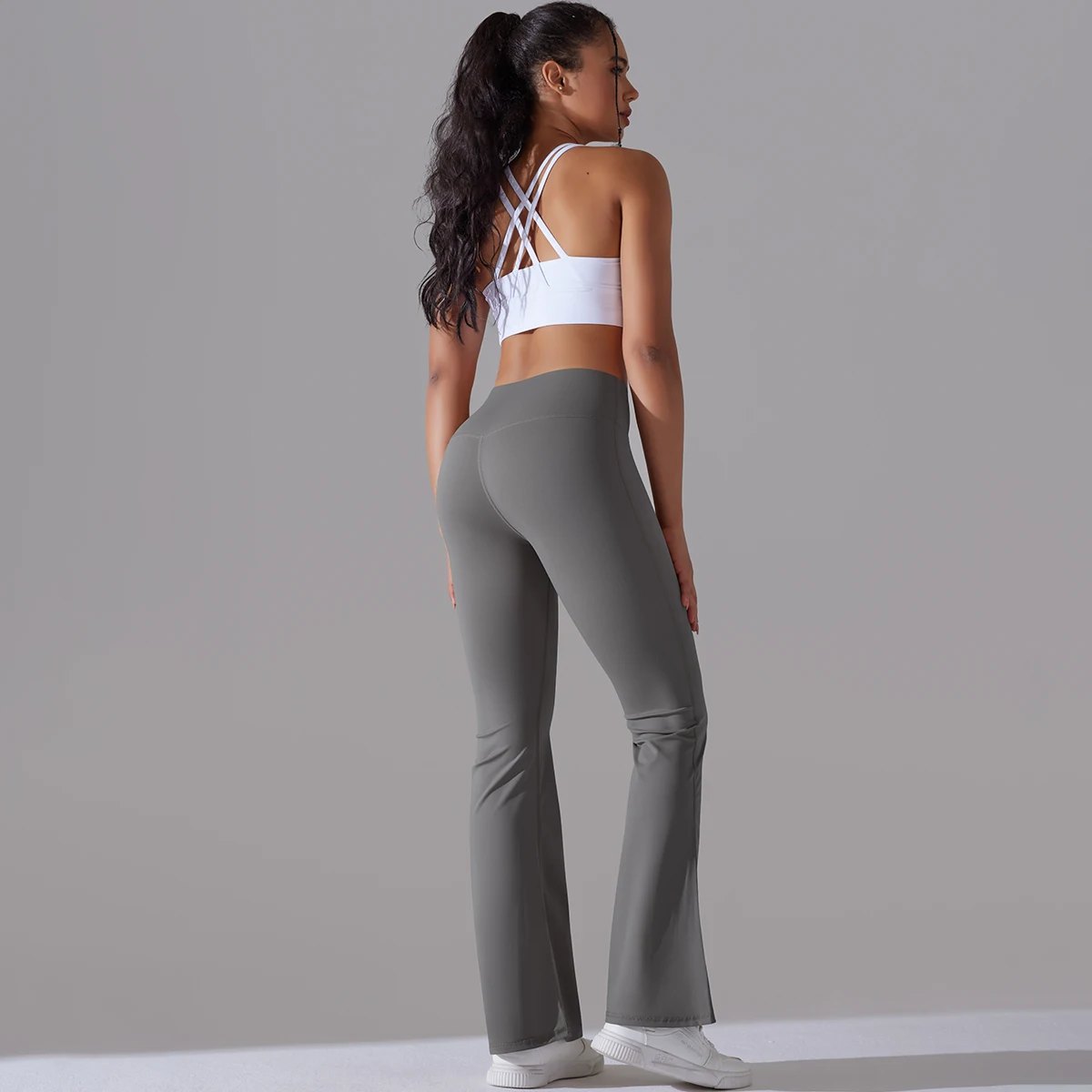 Stretch Dagelijkse Dans Workout Legging Flare Legging Yoga Broek Dames Bell Bottoms Yoga Broek Hoge Taille Gym Fitness Broek
