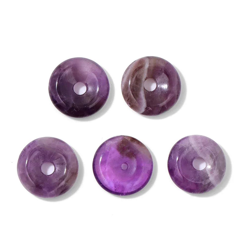 Natural Amethysts Pendant Waterdrop Shape Purple Crystal Quartz Star Crescent Charms For Jewelry Making Necklace DIY Bracelet