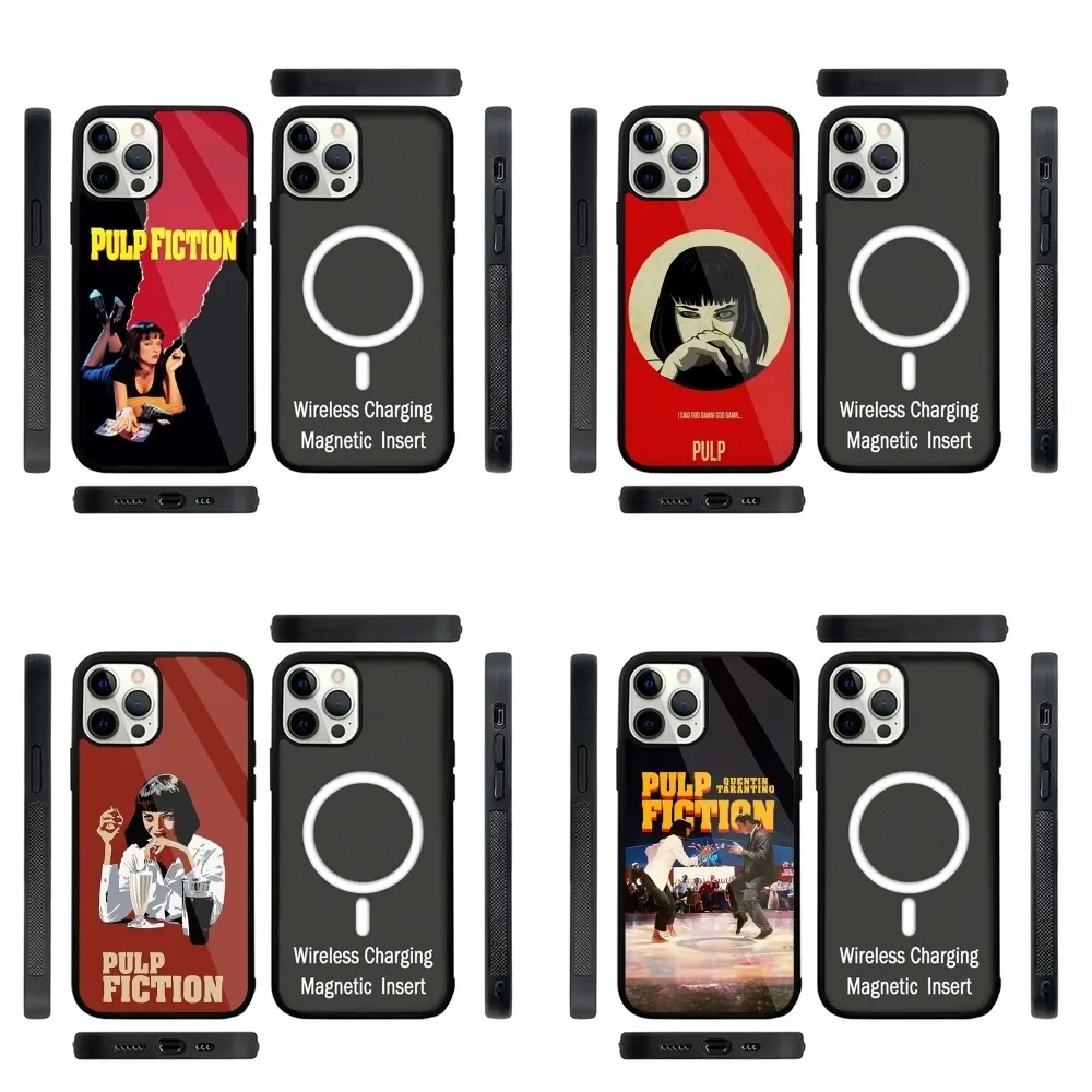 

Pulp Fiction Classic Movie Phone Case Strong Magnetic For IPhone 15,14,13,Pro,Max,Plus,11,12,Mini For Magsafe Wireless Charging