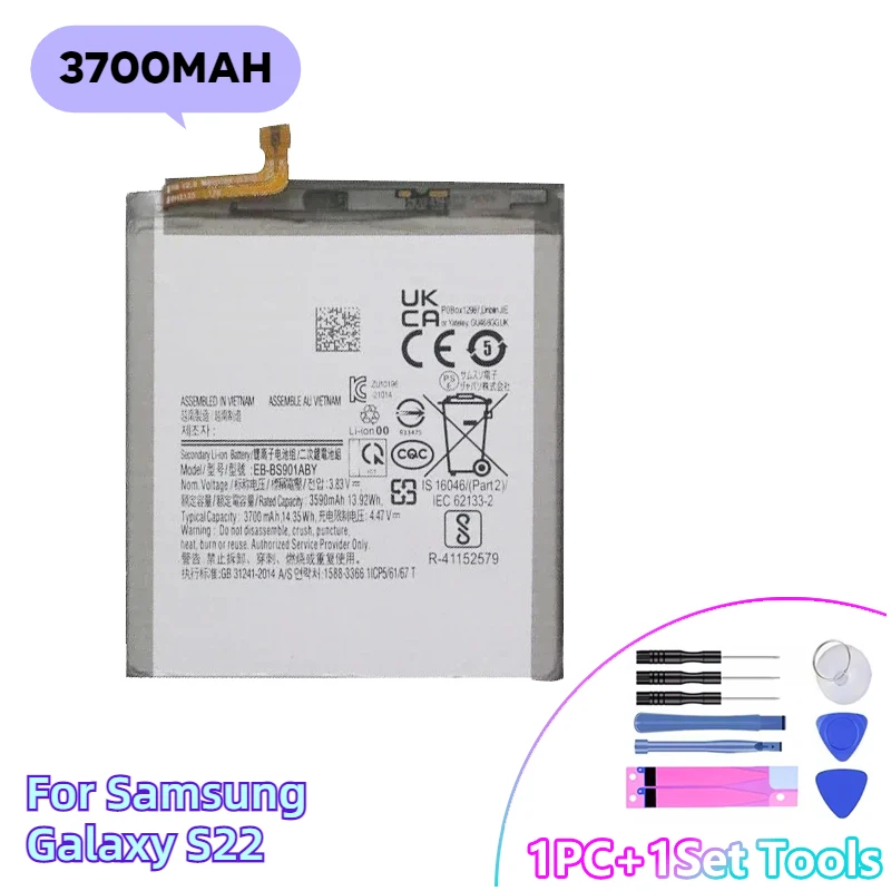 EB-BS906ABY/EB-BS908ABY,Brand New Replacement Phone Lithium Battery+Tool,For Samsung Galaxy Note 4 A53 S22 S22 Plus S22 Ultra 5G