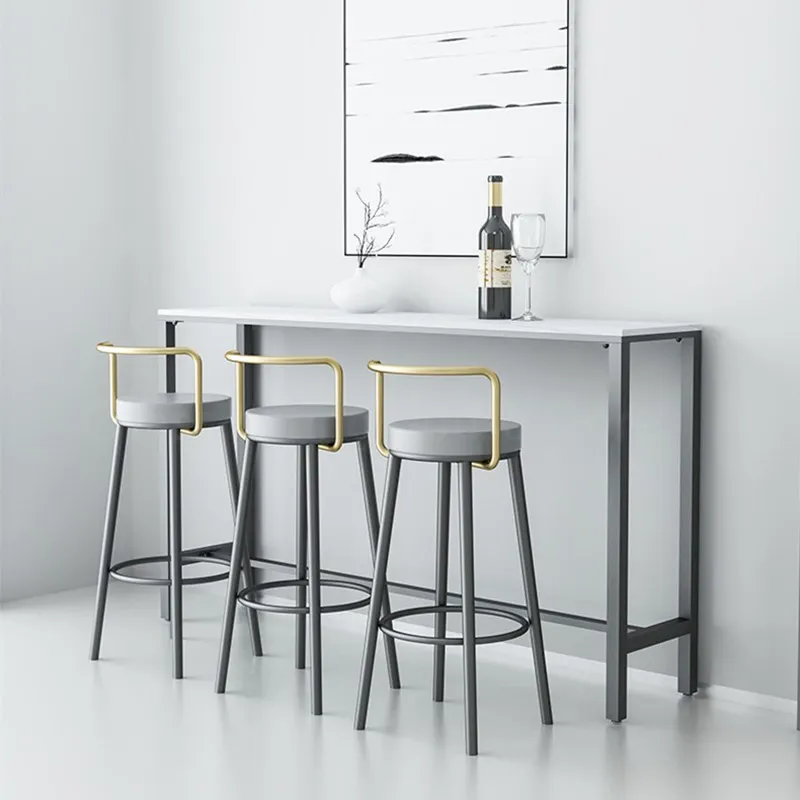 

Nordic Bar Stool Wrought Iron Bar Stools Modern Bar Chairs High Stools Makeup Stools Household Barstools Living Room Furniture