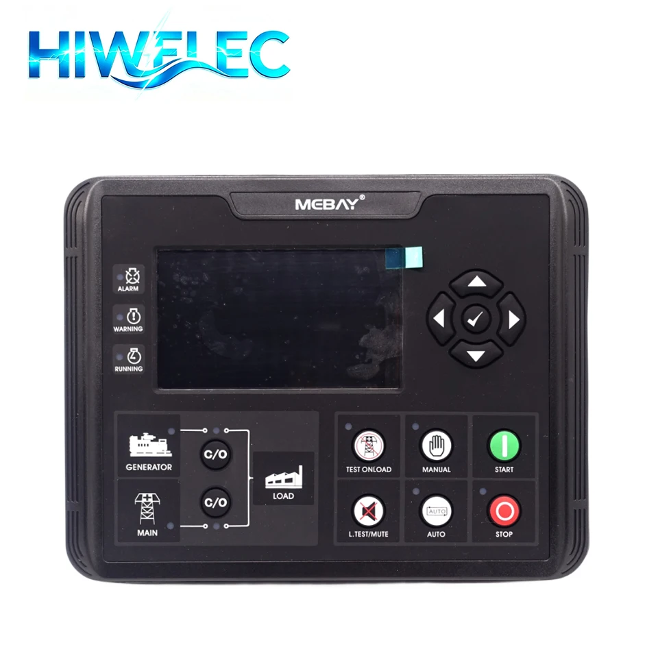 Mebay DC72D DC72DR Generator Controller Auto Start AMF Genset Parameters Monitoring LCD Display Panel with USB/RS485