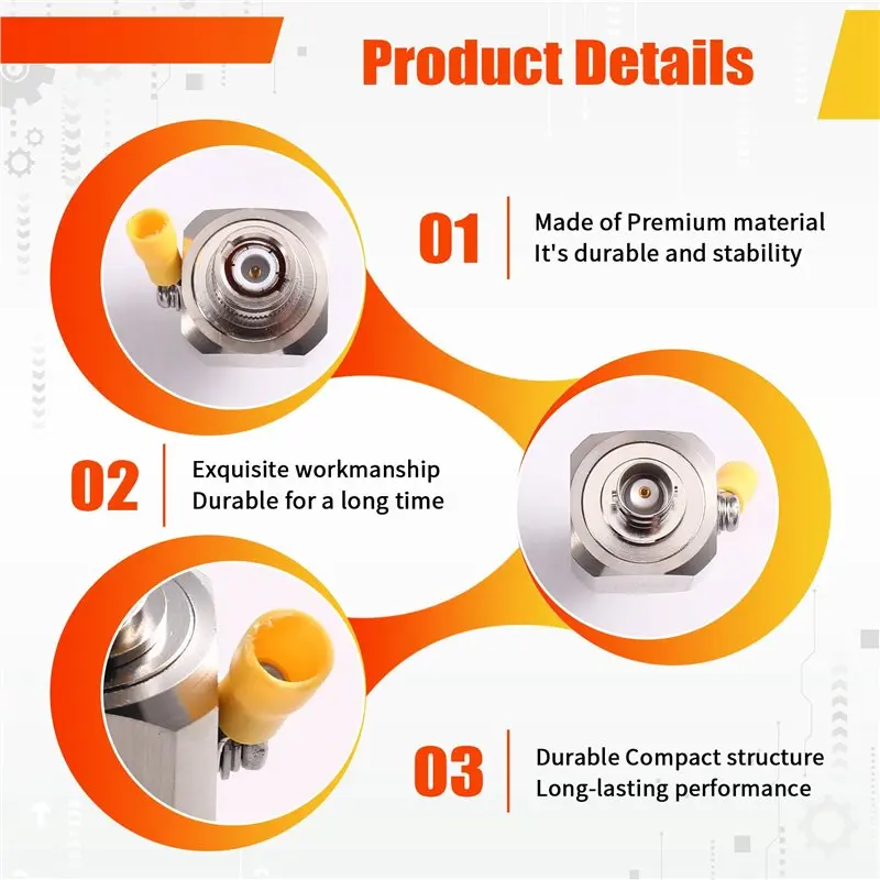 3CGRO-Q9 BNC Male To BNC Female Connector 230V 50 Ohm DC-3Ghz Surge(Protector Arrester) Lightening Protection Gas Discharge Tube